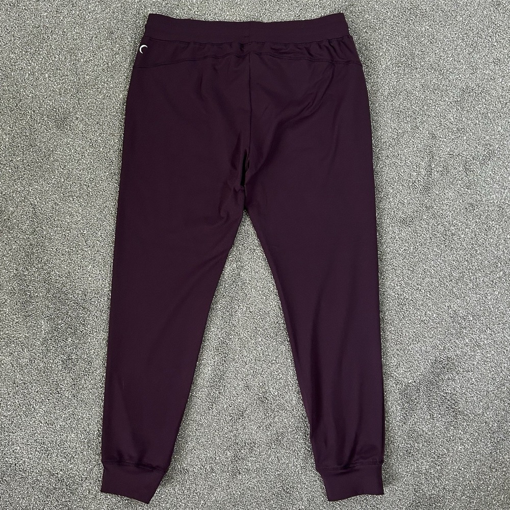 ZYIA Active Unwind Joggers Womens XL Plum Maroon Stretch Pants Drawstring EUC - Picture 4 of 10